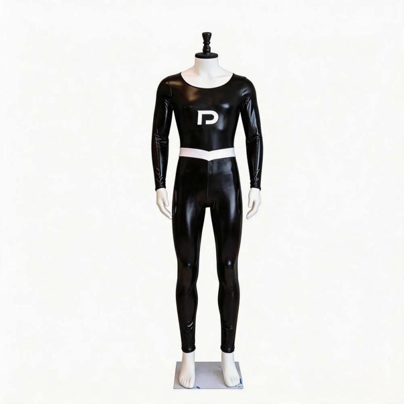Danny Phantom Cosplay Costume Black Jumpsuit Halloween Party Outfit Role Play
