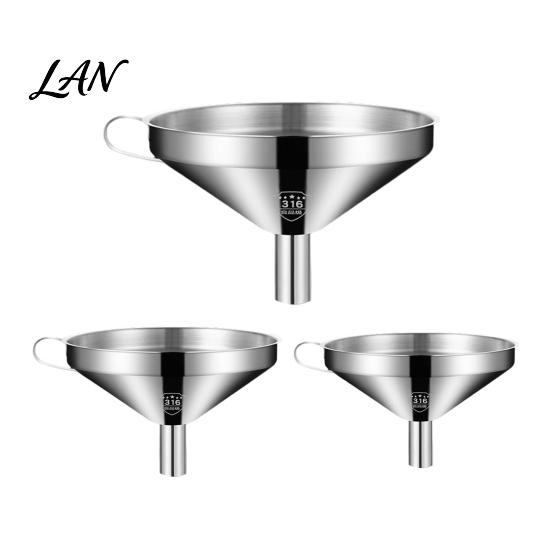 Multipurpose Funnel for Kitchen Stainless Steel with Detachable Strainer, Anti Spill Oil Dispensing Handle Ergonomic Handle, Narrow Mouth Bottles