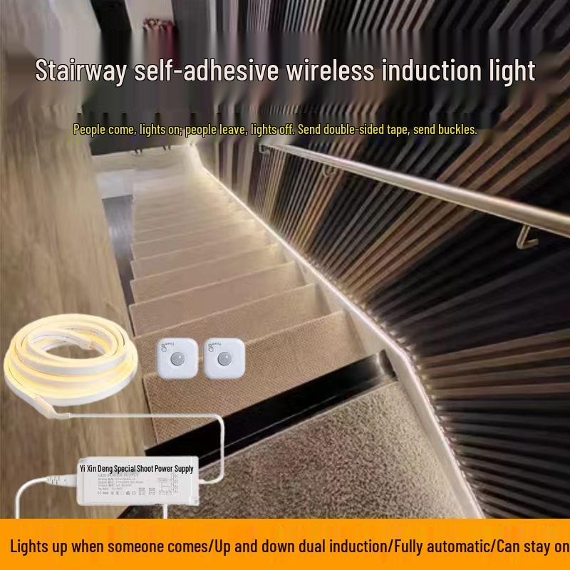 Aisle Wireless Motion Sensor Waterproof LED Strip Light for Hallway and Staircase