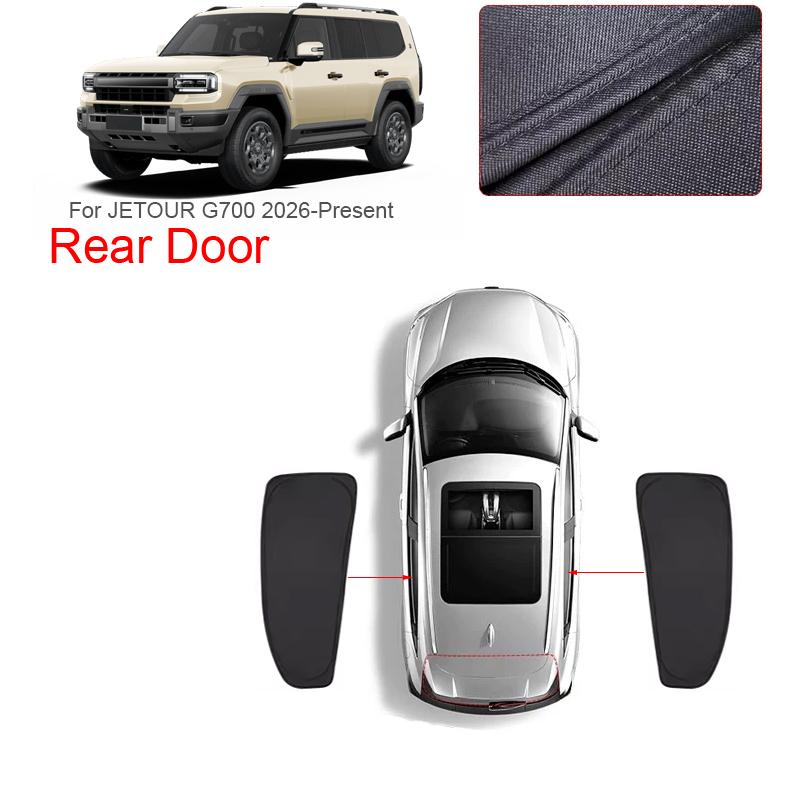 Car Black Window Privacy Sunshade For JETOUR G700 2026-Present Auto Anti-UV Heat Insulation Protect Cover Interior Accessory