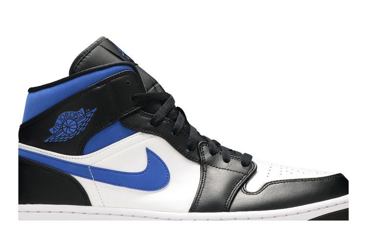 Men's Sneakers Nike Jordan 1 Mid White Black Racer Blue White/Racer Blue-Black
