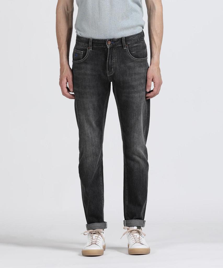 PANICALE Slim Black Washed Jeans