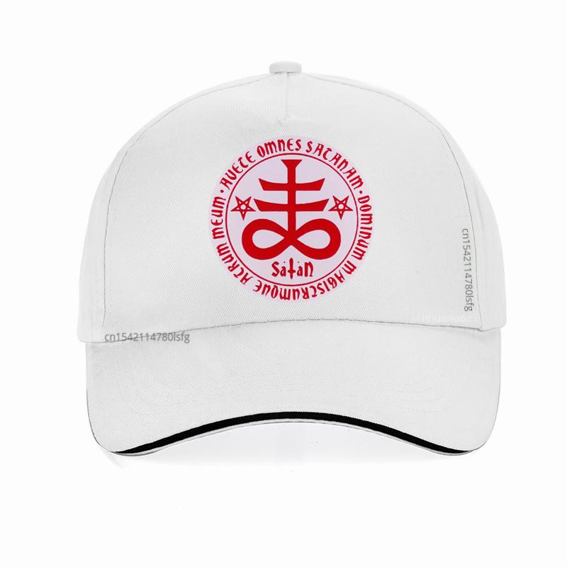 Шляпа с крестом Левиафана Сатаны для унисекс WoUnisex Регулируемая кепка Snapback Панк Готика Церковь Сатанинский символ Kolye Бейсболка кепка