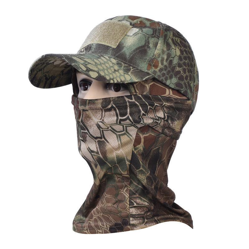 Спортивная кепка, камуфляжная бейсболка, маска, костюм для альпинизма, кемпинга, рыбалки, солнцезащитный крем, ветрозащитный дышащий солнцезащитный козырек, быстросохнущий