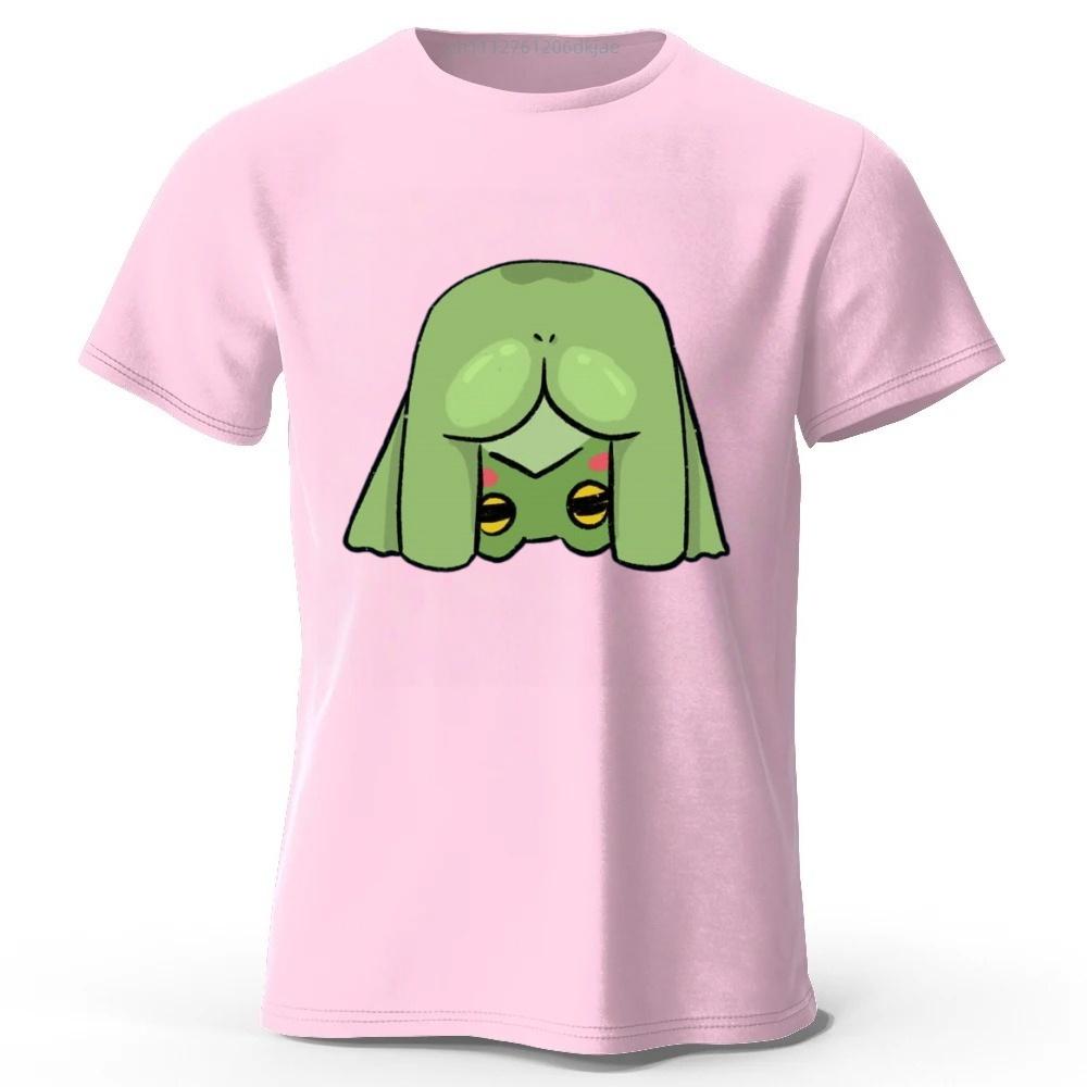 Summer New Quirky Frog Mens Pure Cotton Short Sleeved 2026 Loose Oversized Fashionable Casual Tshirt Y2k Street Style Top