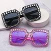 Bling Crystal Sunglasses for Kids Fashion Rhinestone Square Sun Glasses Children Trendy Retro Sparkling Shades UV400 Eyewear
