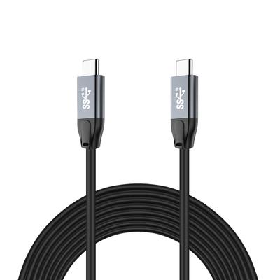 Кабель для передачи видео 5 м USB Type C USB Gen2 PD 10 Гбит/с 4K 60 Гц, кабель USB-C и USB-C, защита от отключения, защита от помех, сверхпрочный, 3.2