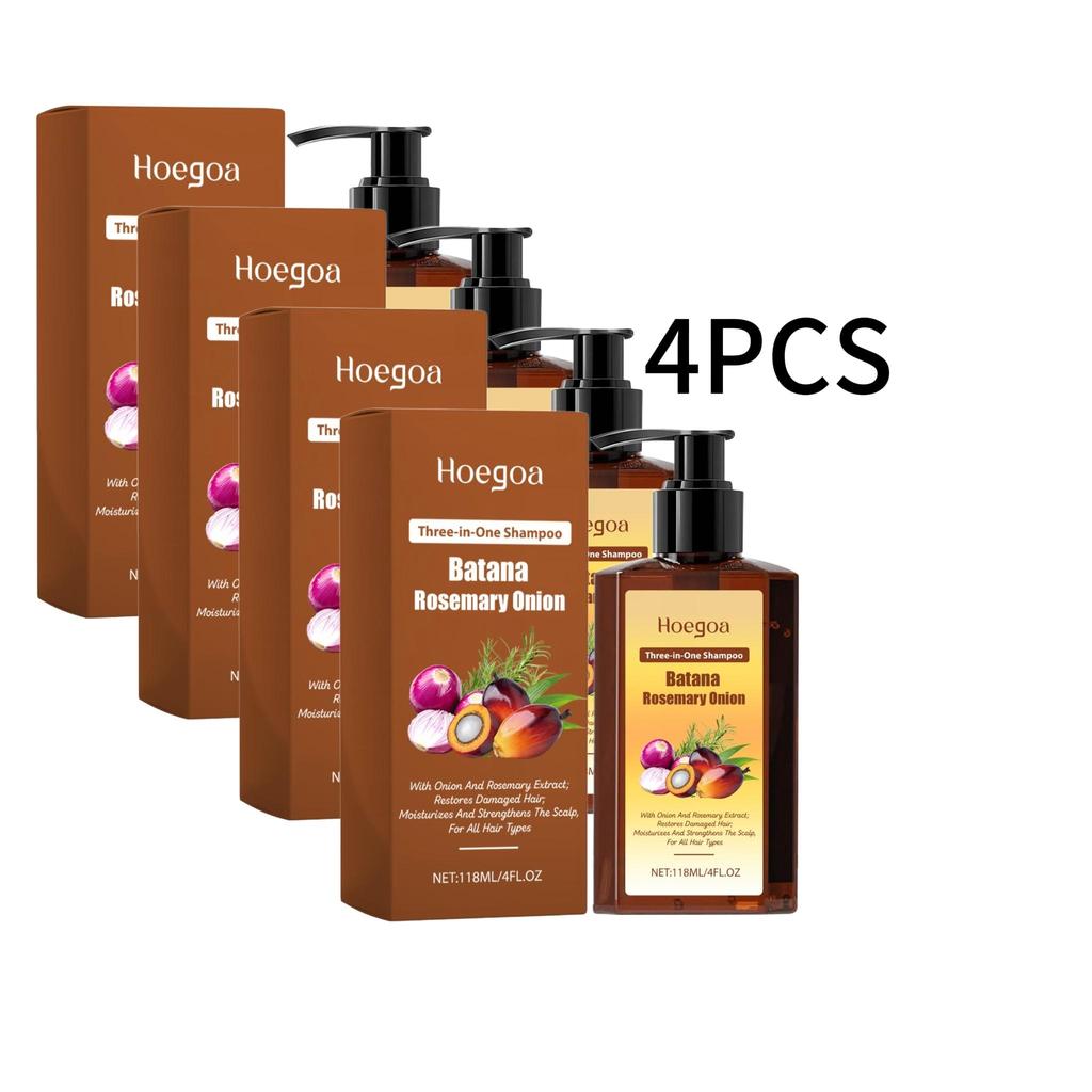 Hoegoa Moisturizing Hair Shampoo For Dry Damaged Hair Nourishing Scalp Care Smooth Strong Hair Daily Cleansing 118ML