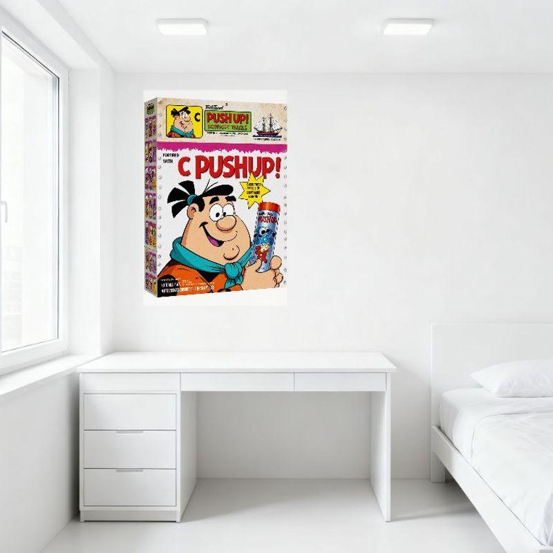 Винтажный push-up C! Металлическая жестяная табличка с мультяшным персонажем, ретро, укрепленные конфетные тянучки, настенный декор для бара, мужской пещеры, домашнее искусство, подарок