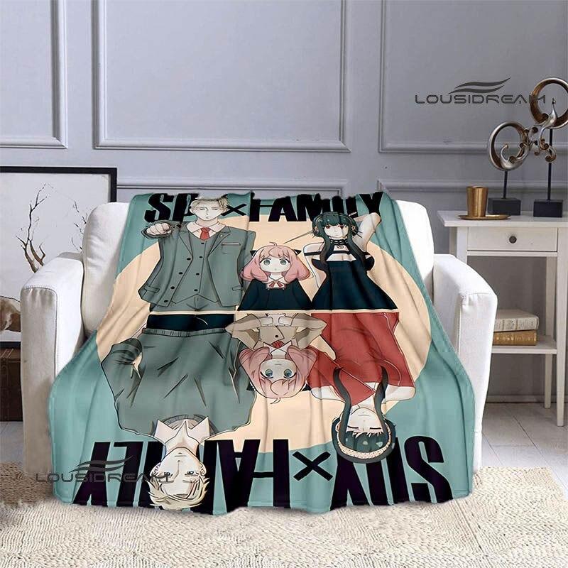 Семейное одеяло с принтом аниме «шпион х», теплое одеяло для девочек и детей, фланелевое мягкое уютное одеяло, домашнее дорожное одеяло, подарок на день рождения