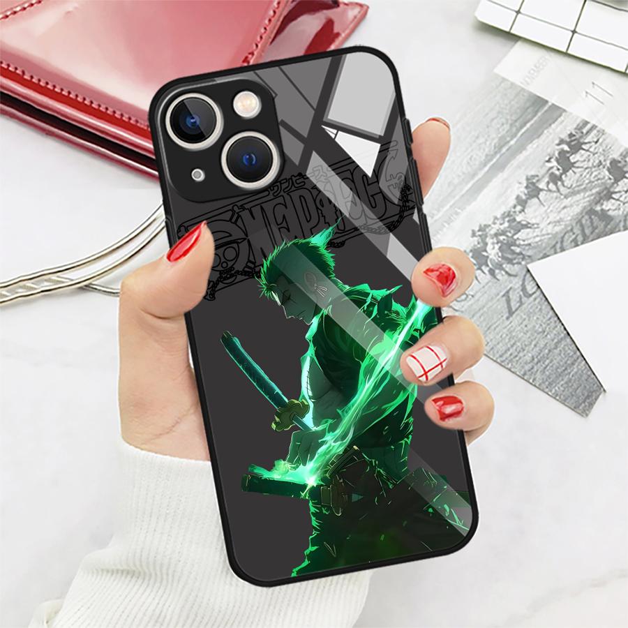 Чехол для iPhone 17 Pro Max XR 12 14 11 8 Air 16 15 Plus 13 Стеклянная крышка для телефона OneS P-ieceS Крутой