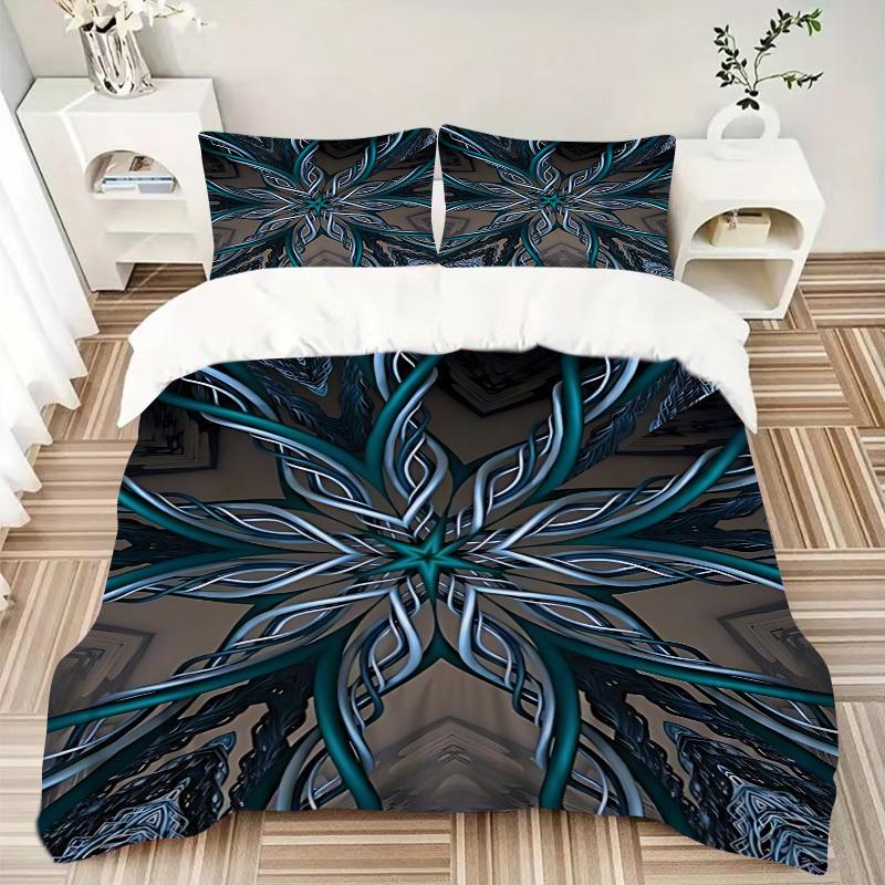 3pcs Abstract Artwork Duvet Cover Set, Cover For Bedroom Guest Room (1 Duvet Cover + 2 Pillowcase, Without Quilt), yy250922240