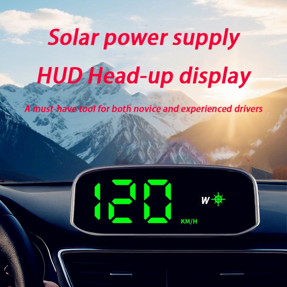 1 шт. Автомобильный спидометр Солнечный Head Up Display GPS Цифровой Интеллектуальный Светочувствительный HUD Дисплей скорости Цифровая Авто Электроника