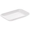 AVADEN White Melamine Rectangular Serving Plate