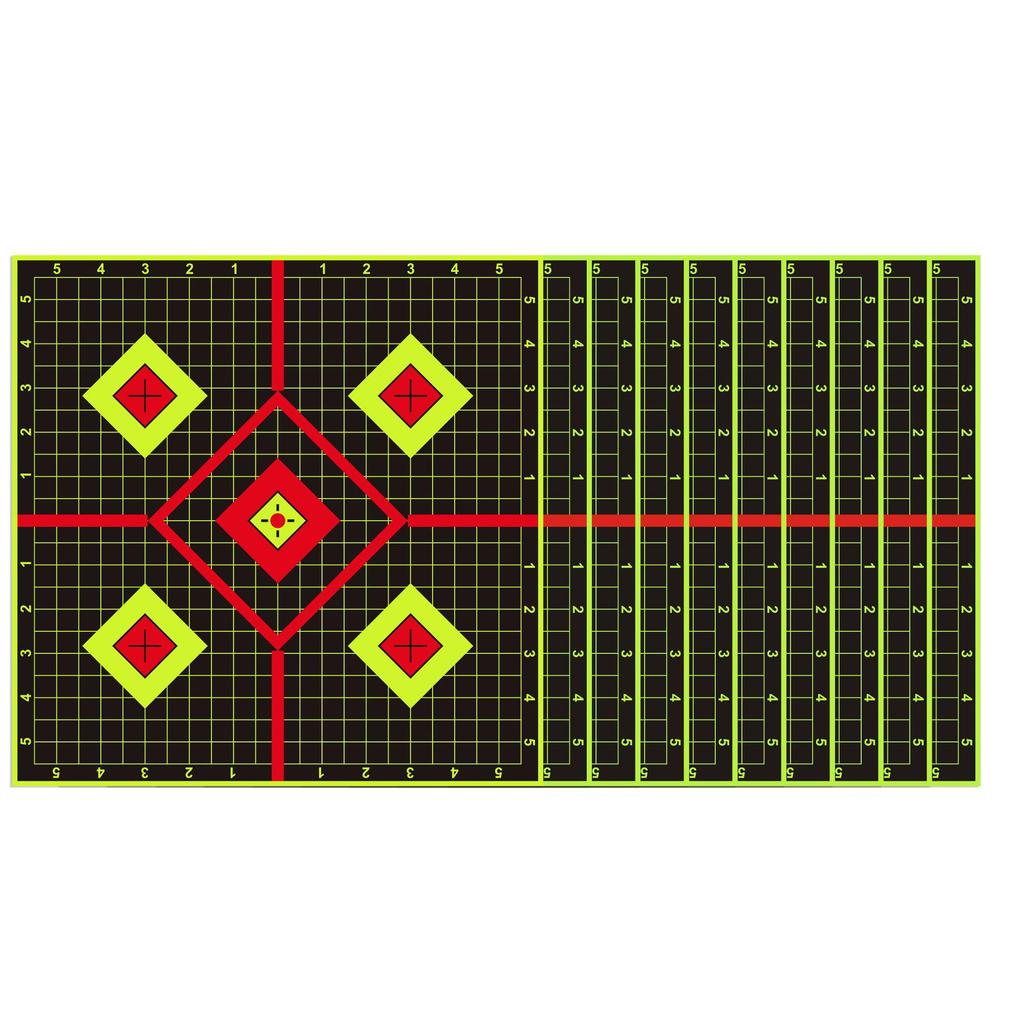 Fluorescent Yellow Target Stickers for Accurate Shooting Practice