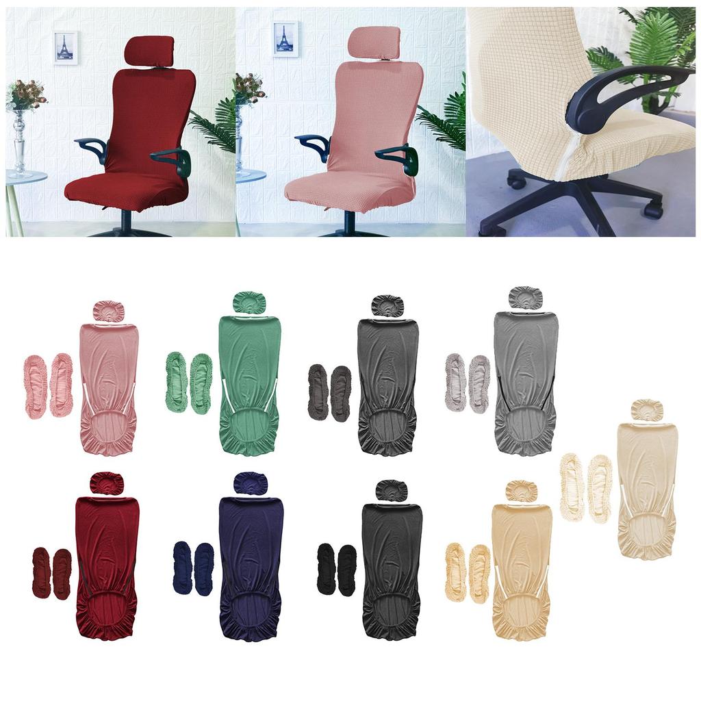 Office Chair Seat Covers with Headrest Cover, Waterproof Desk Chair Cover,