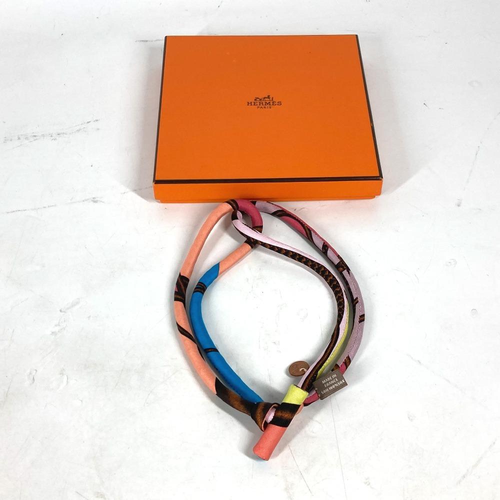 HERMES Choker Petit h petit ash Accessories Necklace silk Multicolore