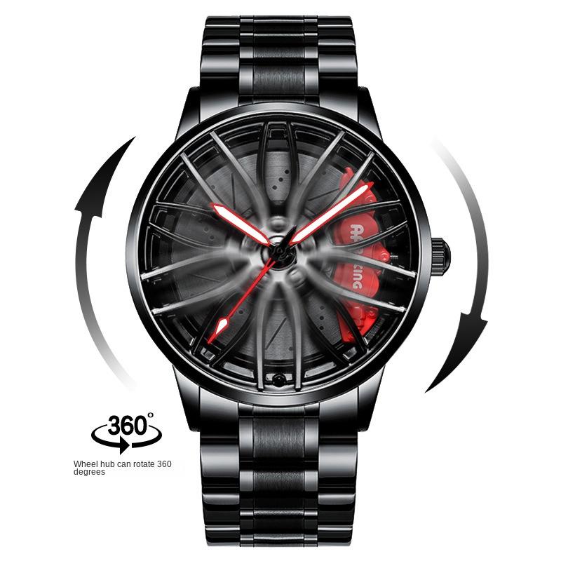 SVJ Wheel Watch Кованые полые часы Мужские AMG 488 Гидравлические мужские часы Кварцевые часы