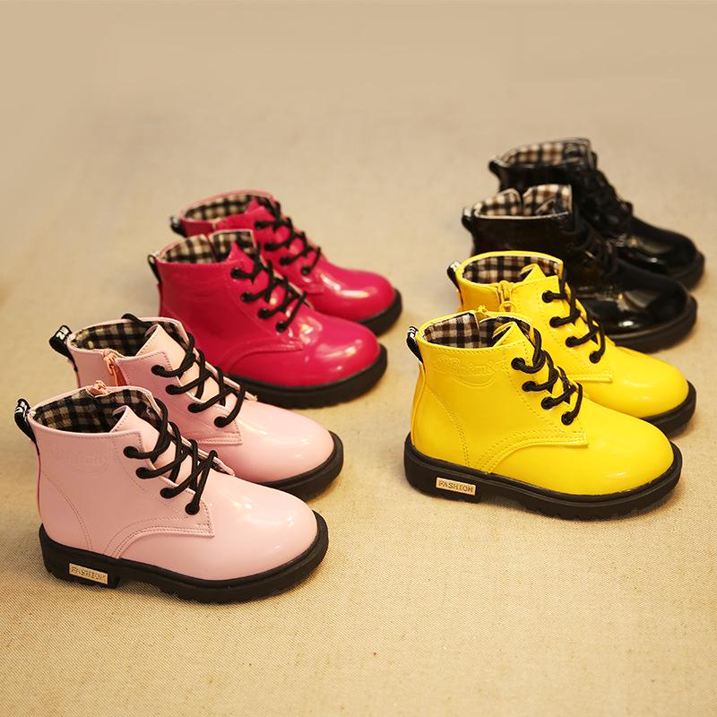 Girls Boots Single Boots Children's Boots Baby Girls and Boys Shoes Martin Boots Snow Shoes