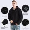 5 Areas Heated Hoodie Men USB Heated Jacket Hoodies,Heating Sweaters Women Sweatshirt with Hood Oversized Heated Zipper Hoodie