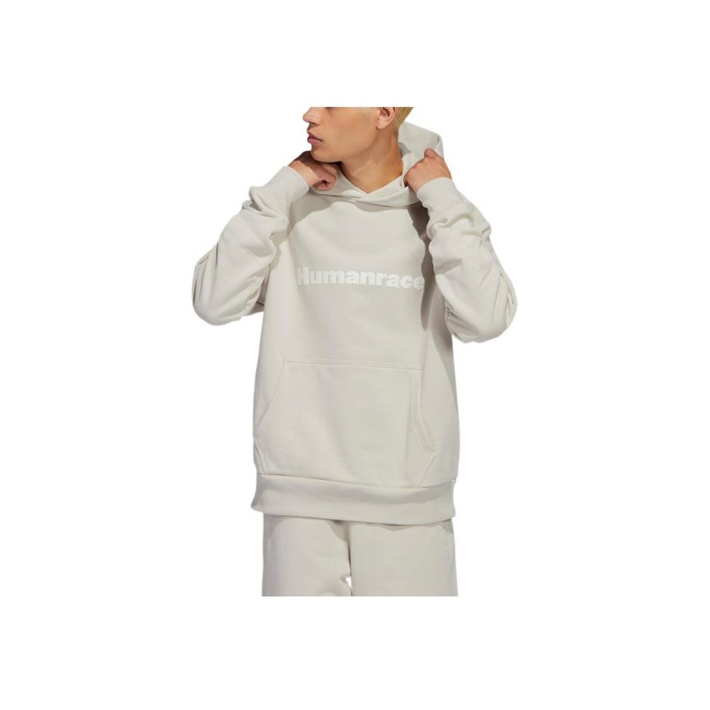 Adidas X Pharrell Williams Basics Hoodie Alumina Unisex Tops Tan HS4818