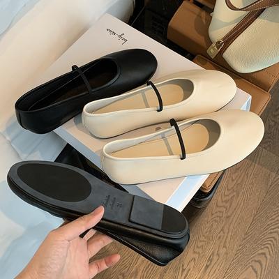 Туфли Мэри Джейн для женщин с круглым носком и мягкой поверхностью, весенне-летние новые одинарные туфли, туфли бабушкины