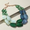 Elegant Double-Layered Jelly Color Necklace - Versatile & Chic, Perfect for Gifts or Music Festivals