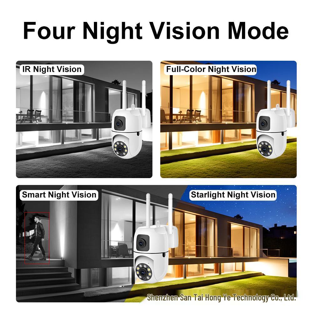 Умная HD цветная бинокулярная камера ночного видения 3 Мп с WiFi, Bluetooth и двусторонней голосовой связью