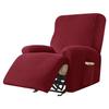 Soft Velvet Recliner Sofa Cover Spandex Stretch Home Decor Single Sofa Covers With Pocket Furniture Protector Solid Color Fabric