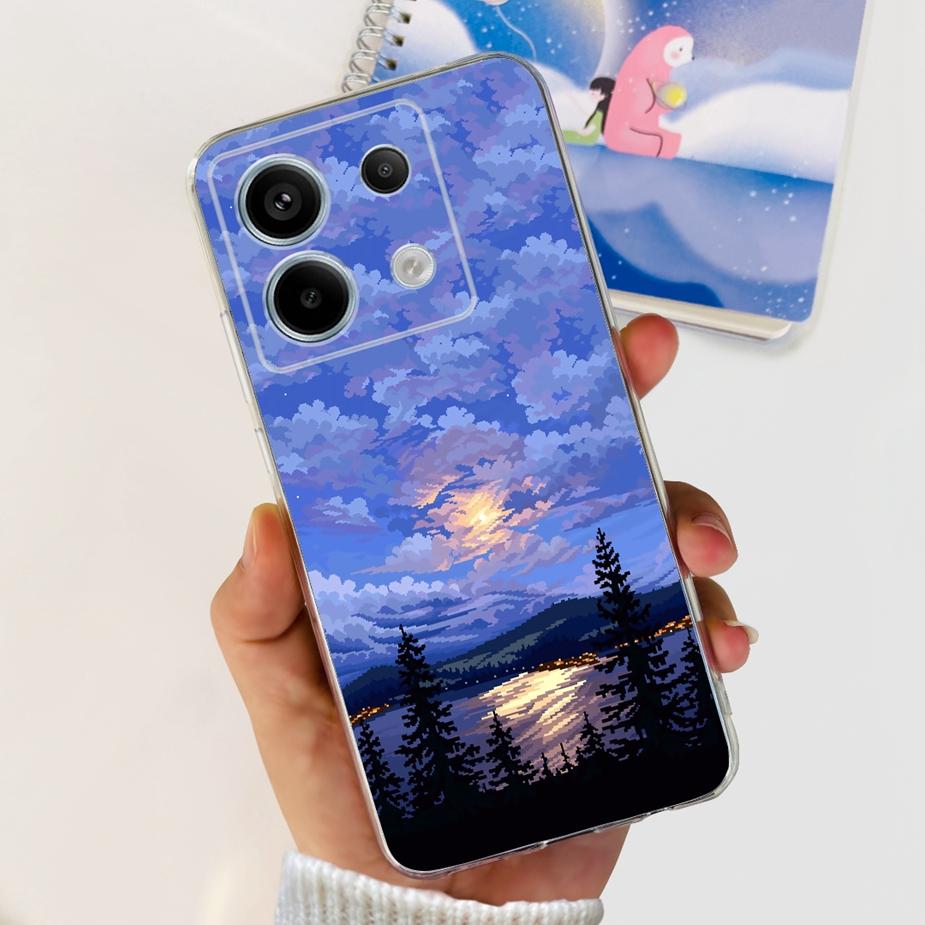 For Xiaomi Poco X6 Pro 5G Case New Fashion Painted Cover Clear Silicone Soft TPU Phone Case For Xiaomi Poco X6 Pro PocoX6 Bumper
