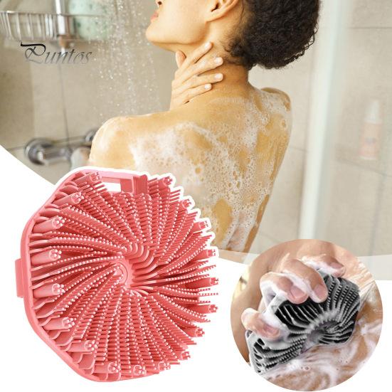 2шт силиконовая щетка для ванны с мягкой щетиной, массажная очищающая щетка для тела, противоскользящая ручка, щетка для тела