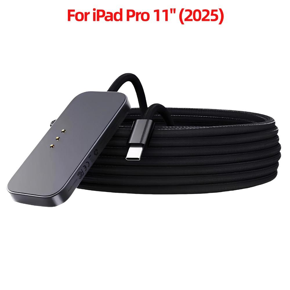 Для iPad Pro 13"/11"/12.9"/10.9" Магнитное Быстрое Зарядное Устройство Smart Connector Зарядное Устройство Беспроводная Зарядная Платформа Зарядное Устройство с Кабелем USB-C