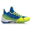 Li-Ning Крутые дышащие амортизирующие бадминтонные кроссовки Cool Shark Унисекс Сине-зеленые AYZP005-2