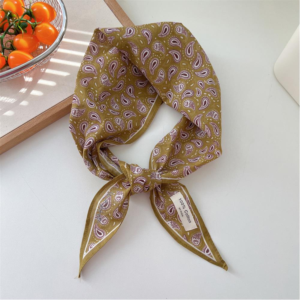 Summer Retro Triangle Headscarf Korean Polka Dot Scarf Kawaii Triangle Scarf Spring Shawl Women's Scarf White Handkerchief NEW
