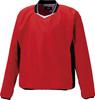 ZETT Baseball Long Sleeve Red X Black XO BOV331 V-Neck Jumper, (6419A)
