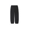Li Ning Badfive Series Solid Color Side Button Loose Fit Sports Pants Women Bottoms Black AYKRA28-2