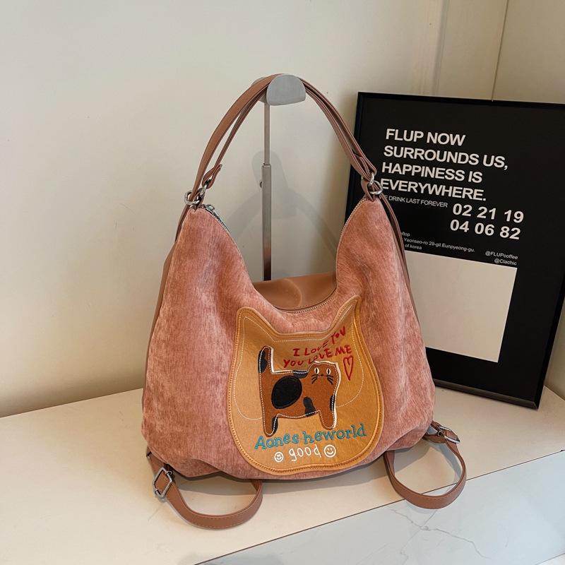 Женский рюкзак для поездок на работу и обратно 2024 года: Новая корейская сумка-тоут в стиле колледжа большой вместимости