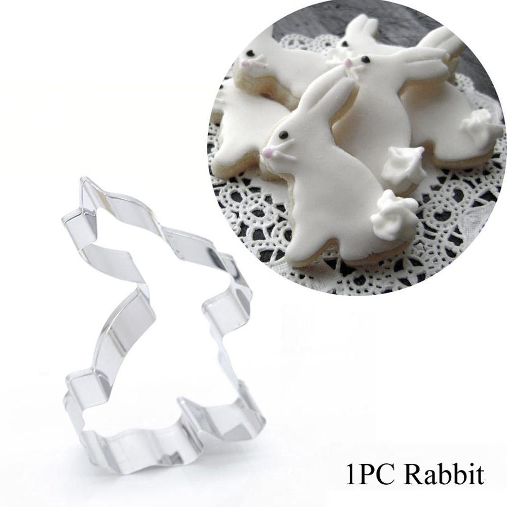 Stainless Steel Baking Pastry Tool Easter Cookies Cutter Biscuit Mould Cake Mold Easter Rabbit