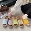 Retro One-word Belt Boken Shoes Women's 2025 Spring and Summer New Soft-soled Casual Versatile Casual Slippers Boken Slippers Women