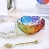 Новый DIY Crystal Drop клей эпоксидная смола роза лотос чаша для хранения зеркало силиконовая форма