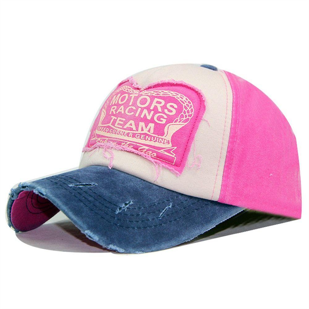 Patchwork Baseball Caps Fashion Letter Hip Hop Hat Spring Summer Snapback Hat Men Women