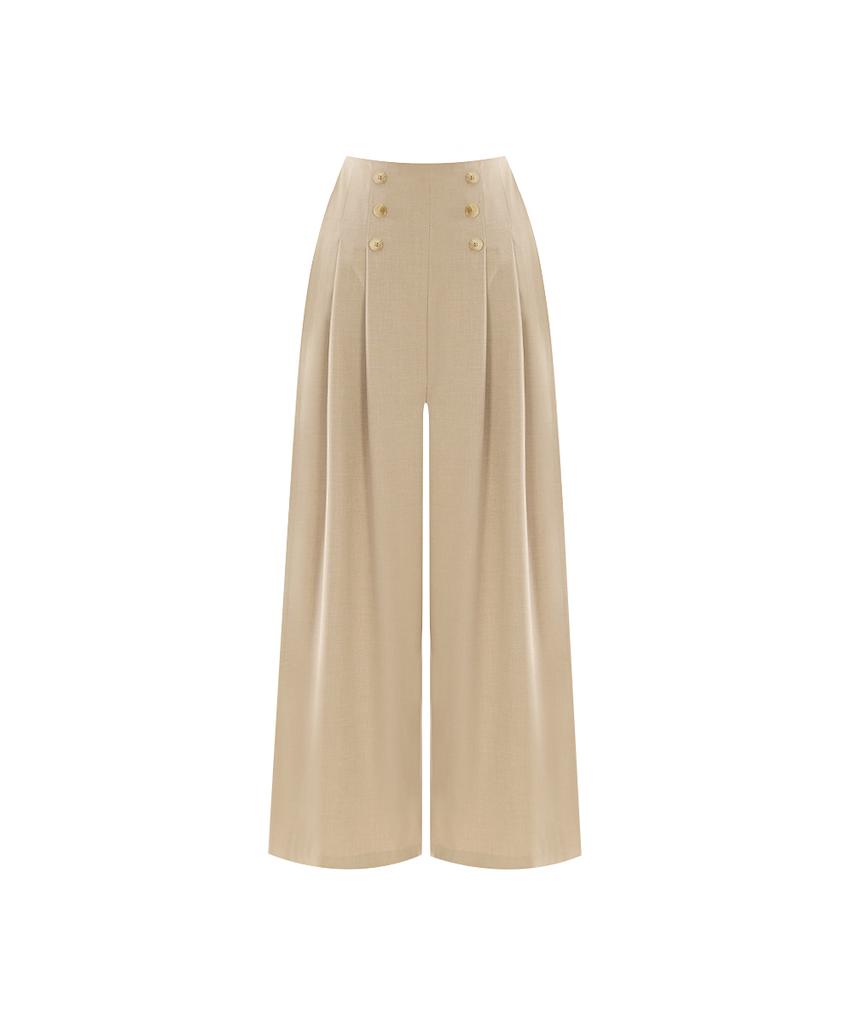 PAIGEFLYNN Button Point Pintuck Slacks_P6Apt008M