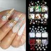 Accessories DIY 3D Snowflake Sequins Glitter Set Christmas Nail Stickers for Nail Art Decoration