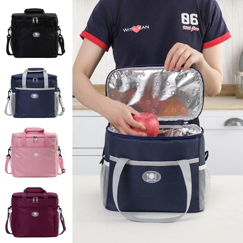 Thermal Large Capacity Lunch Bag Multi-compartment Waterproof Picnic Box Travel Use