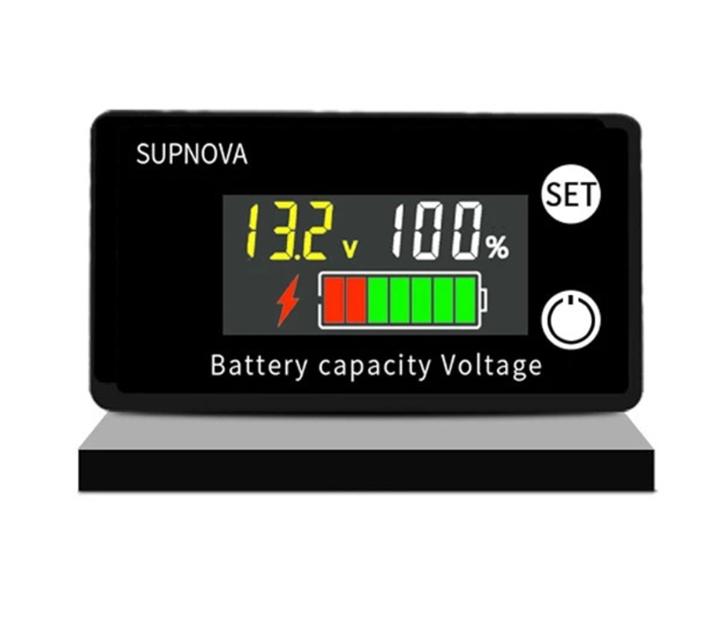 7-111V 6-71V 11V 11V 18V Lead Acid Lithium Battery Capacity Indicator Car Motorcycle Digital Voltmeter Voltage Tester Meter Tool