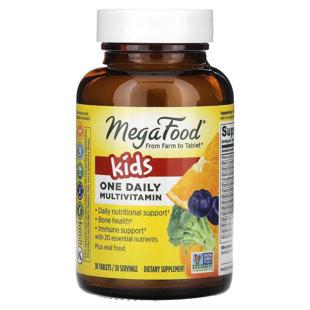 MegaFood, Kids One Daily Multivitamin, 30 таблеток