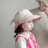 Хлопковая детская шляпа от солнца Мультяшная шляпа-ведро с кроликом Милая кепка с козырьком Детская