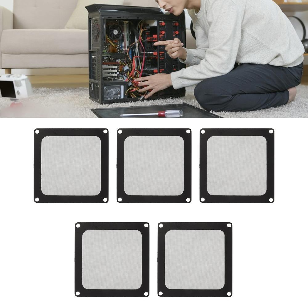 5PCS Nylon Mesh PC Chassis Dust Filter 90x90mm PC Dust Filter Computer Cooler Fan