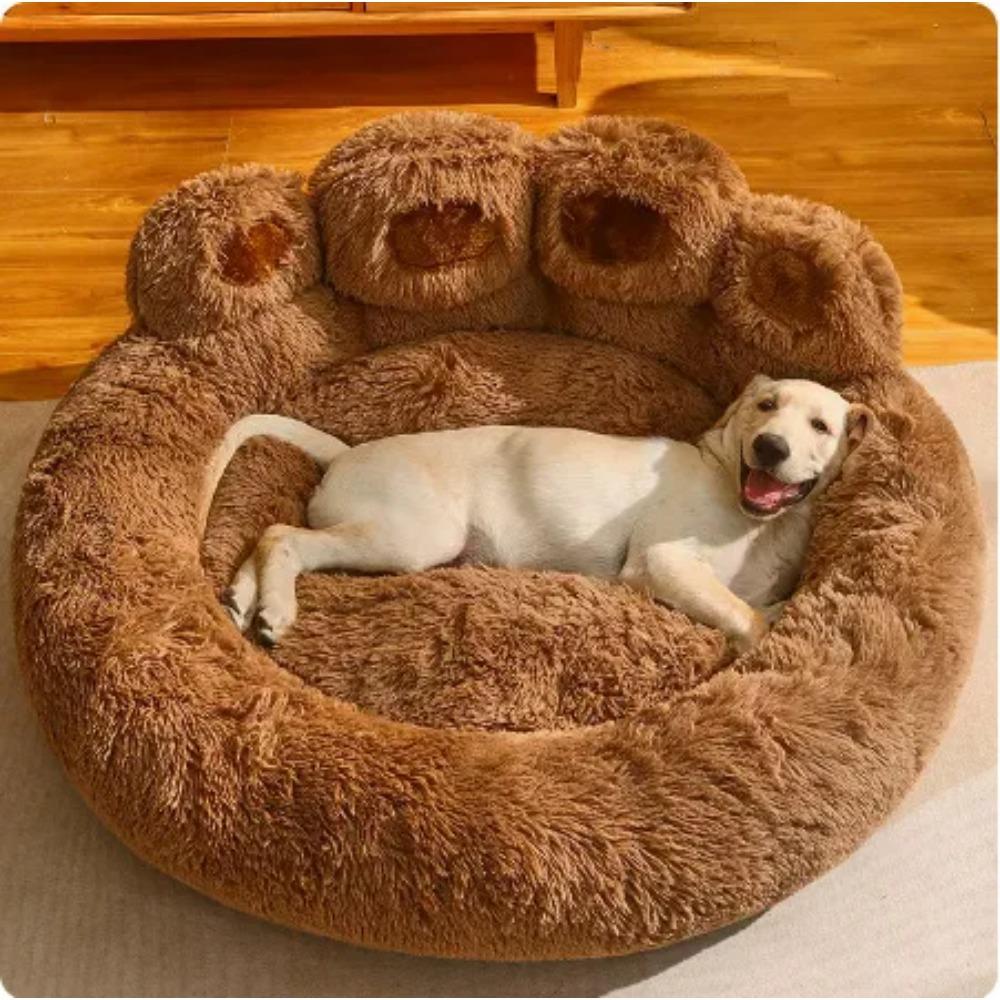 Bear Claw Shape Pet Sofa Nest Bear Paw Four Seasons Universal Cat Nest Winter Plush Kennel Cat Pet Sleeping Mat