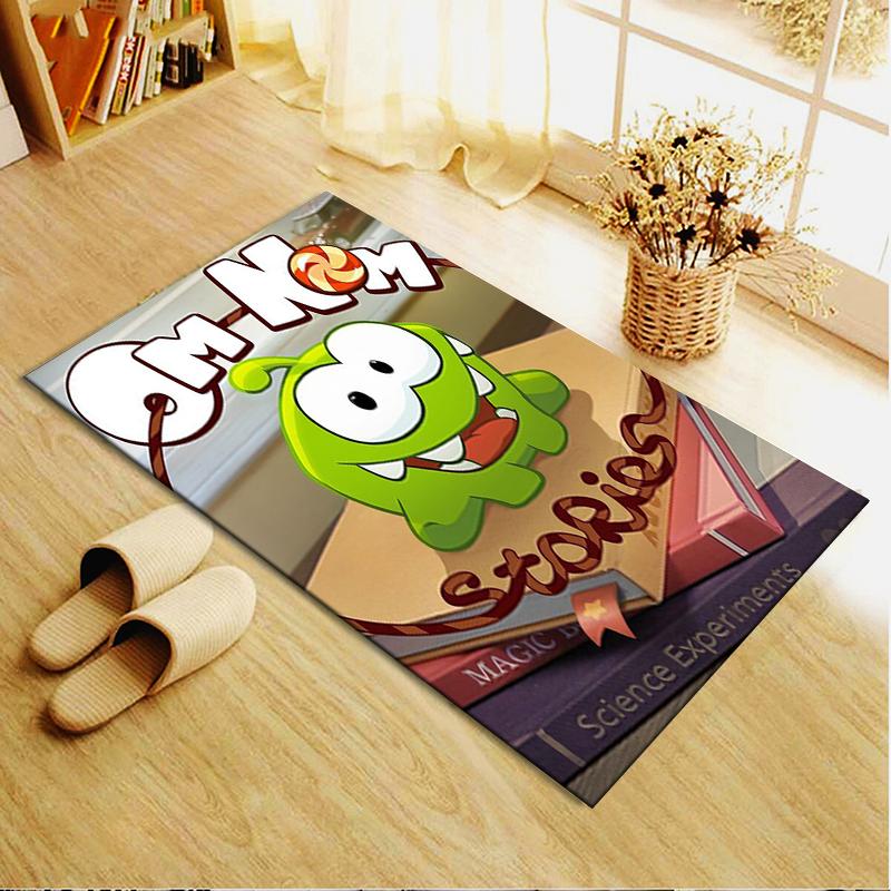 2025 Новый ковер Om Nom Stories для гостиной, спальни, дома, дивана, детская игровая, нескользящий напольный коврик100